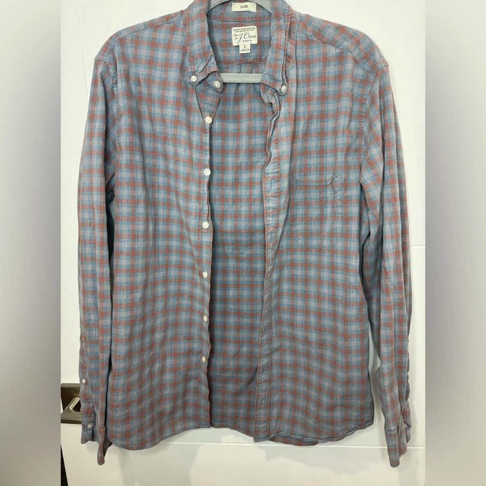J. Crew 100% Organic Cotton Slim Fit Button Down